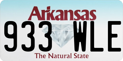 AR license plate 933WLE
