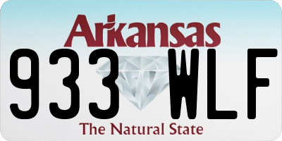 AR license plate 933WLF