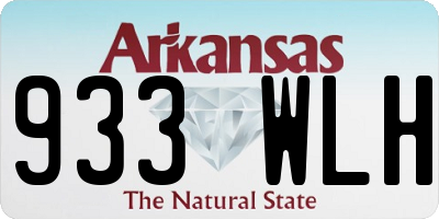 AR license plate 933WLH
