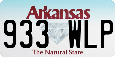 AR license plate 933WLP