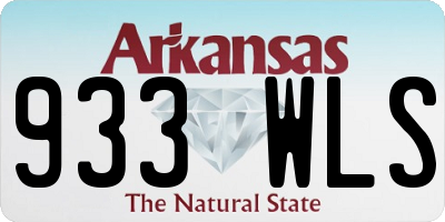 AR license plate 933WLS