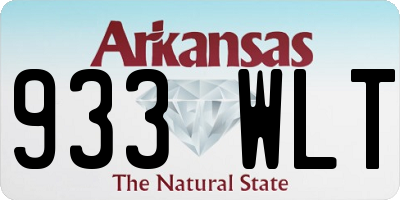 AR license plate 933WLT