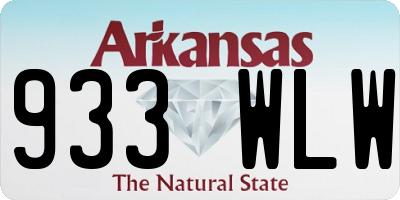 AR license plate 933WLW
