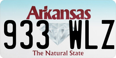 AR license plate 933WLZ