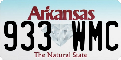AR license plate 933WMC