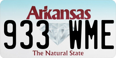 AR license plate 933WME