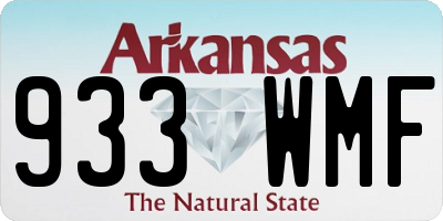 AR license plate 933WMF