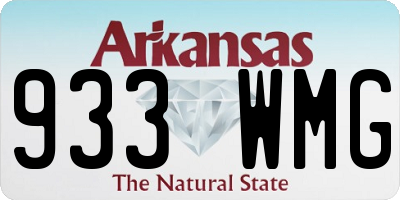 AR license plate 933WMG