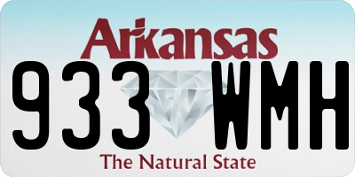 AR license plate 933WMH