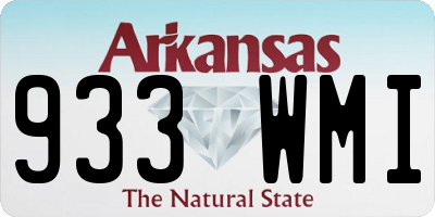 AR license plate 933WMI