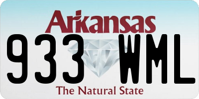 AR license plate 933WML