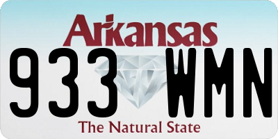 AR license plate 933WMN
