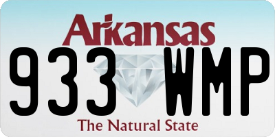 AR license plate 933WMP