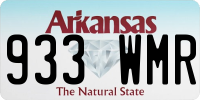 AR license plate 933WMR