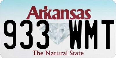 AR license plate 933WMT