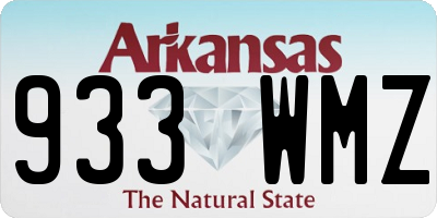 AR license plate 933WMZ