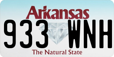 AR license plate 933WNH