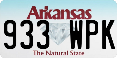 AR license plate 933WPK