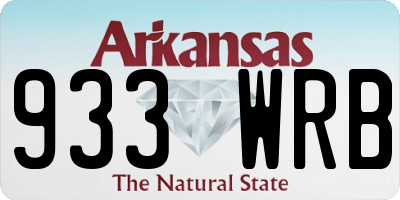 AR license plate 933WRB