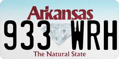 AR license plate 933WRH