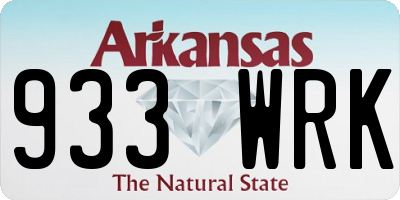 AR license plate 933WRK
