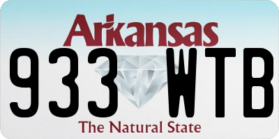 AR license plate 933WTB