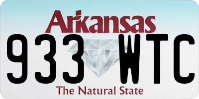 AR license plate 933WTC