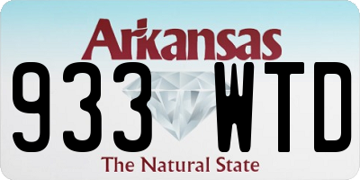 AR license plate 933WTD