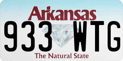 AR license plate 933WTG