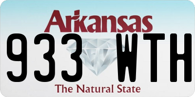 AR license plate 933WTH