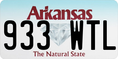 AR license plate 933WTL