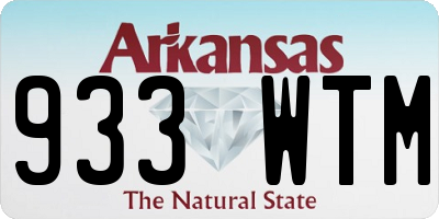 AR license plate 933WTM