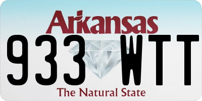 AR license plate 933WTT