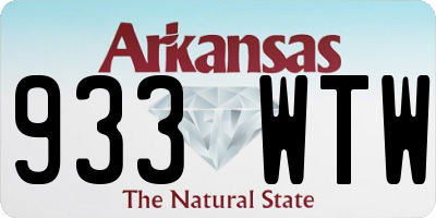 AR license plate 933WTW