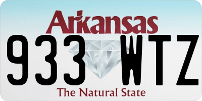 AR license plate 933WTZ