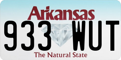 AR license plate 933WUT