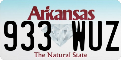 AR license plate 933WUZ