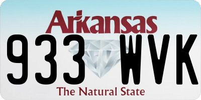 AR license plate 933WVK