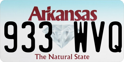 AR license plate 933WVQ