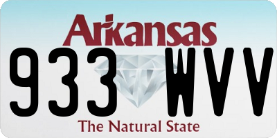 AR license plate 933WVV