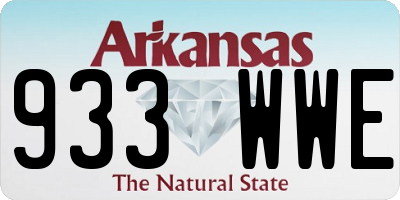 AR license plate 933WWE