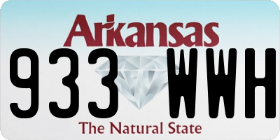 AR license plate 933WWH