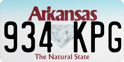 AR license plate 934KPG