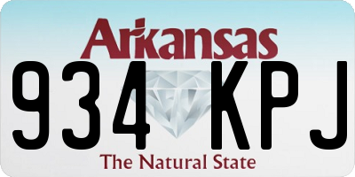 AR license plate 934KPJ