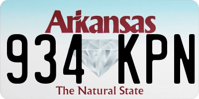 AR license plate 934KPN