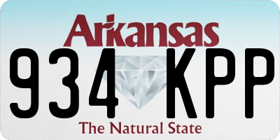 AR license plate 934KPP