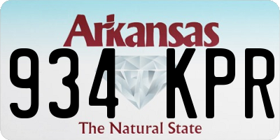 AR license plate 934KPR