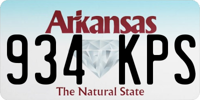 AR license plate 934KPS