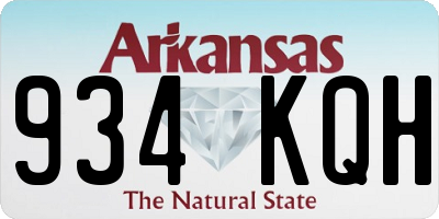 AR license plate 934KQH