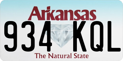 AR license plate 934KQL
